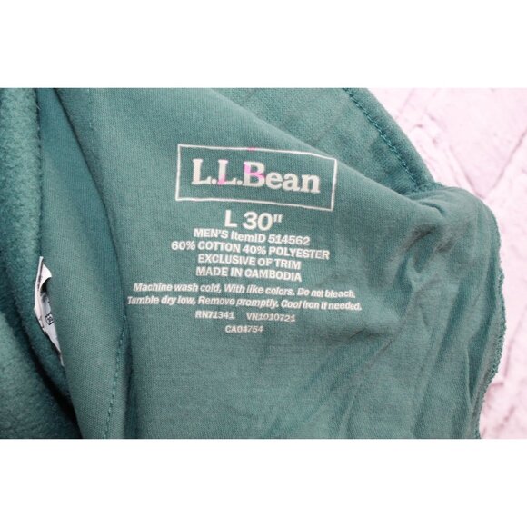 LL Bean 1912 Sweatpants Supersoft Cozy Juniper Size L 30" - Picture 7 of 9